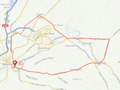 Watertown – Carthage – Evans Mills&nbsp;Ride