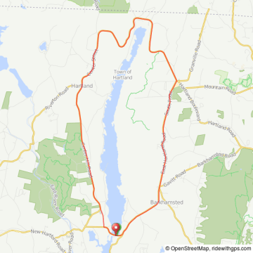 Barkhamsted Reservoir Hartland bike ride