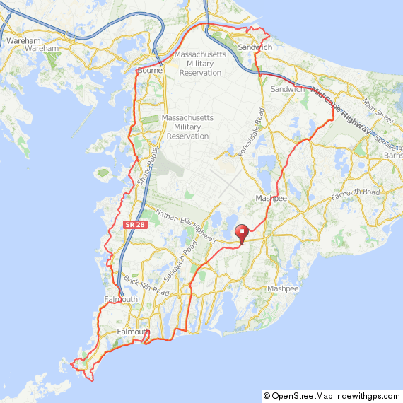 Bourne Cape Cod bicycle ride
