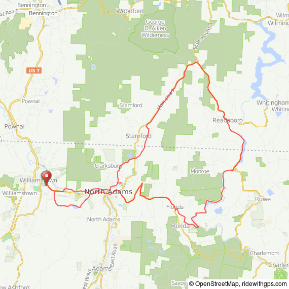 Deerfield River North Adams bicycle ride