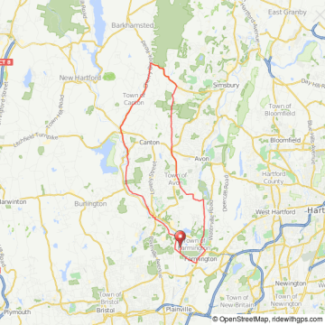Farmington to Simsbury bicycle ride