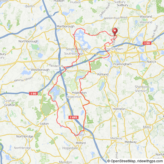 Framingham - Milford ride