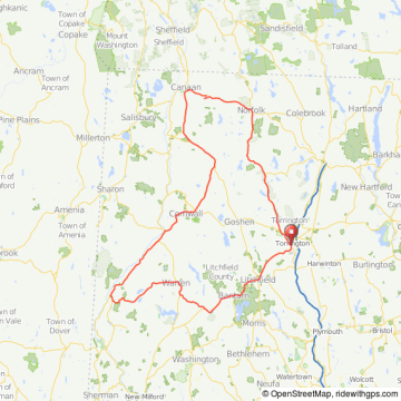 Litchfield Hills bicycle ride Torrington