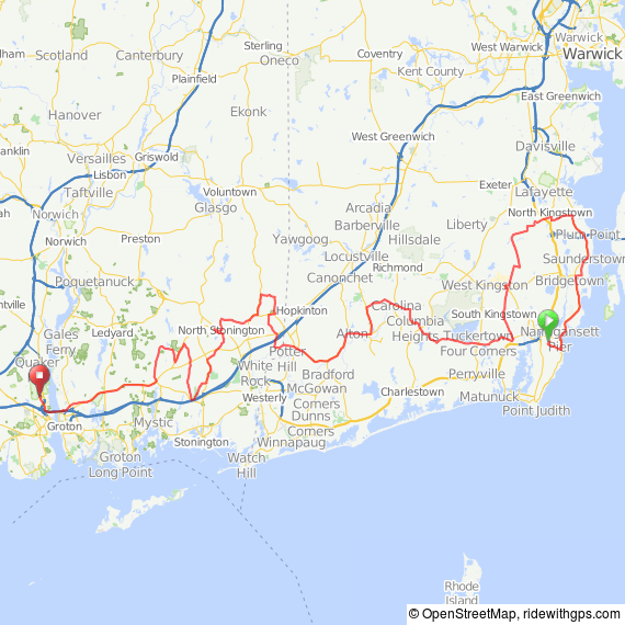 Narragansett-Groton bicycle ride