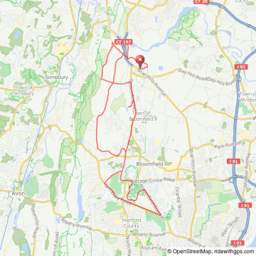 Bloomfield Duncaster hilly bike ride