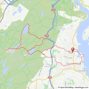 Stony Point to Harriman Lakes bicycle ride