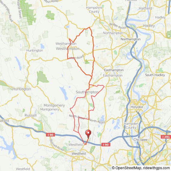 Westfield - Westhampton MA bicycle ride