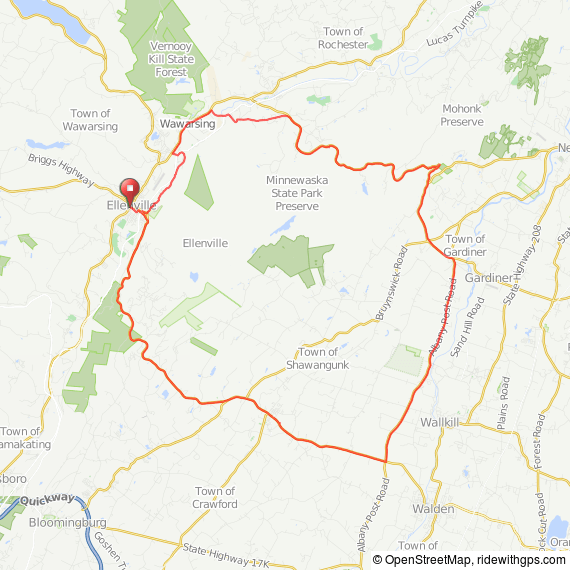 Ellenville MA bicycle ride