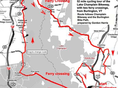 The Lake Champlain&nbsp;Bikeway