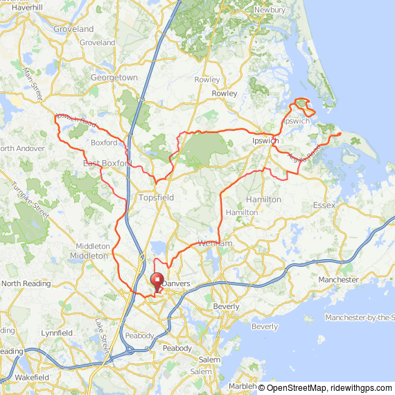 Danvers MA bicycle ride