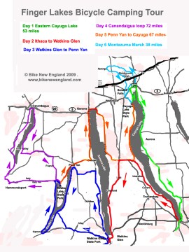 Finger Lakes Bicycle camping tour