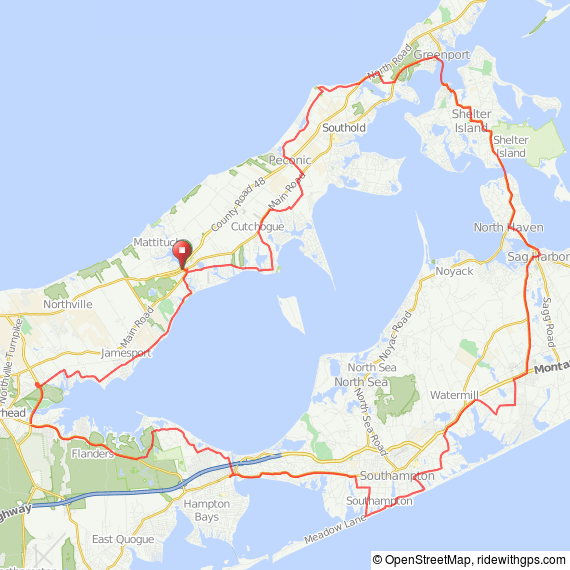 Long Island Peconic Bay bicycle ride