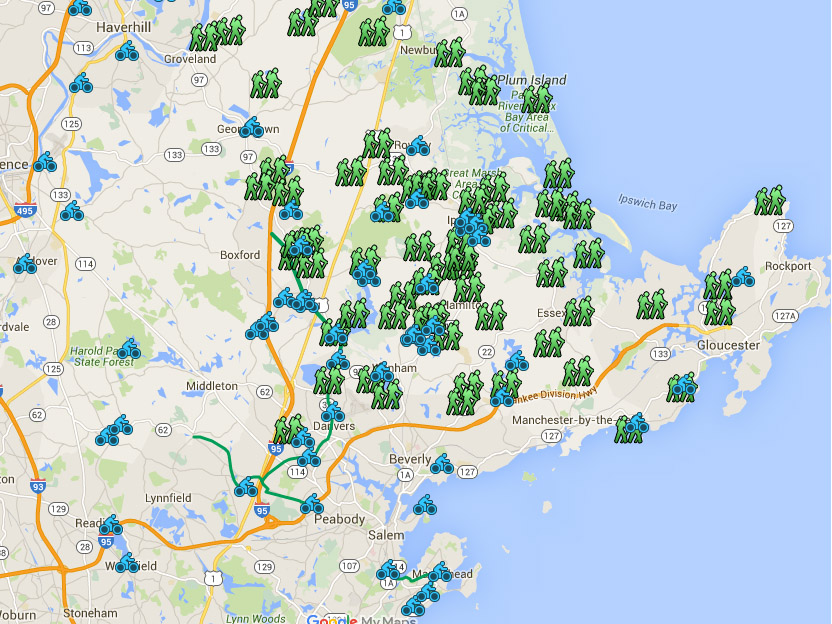 Trails on the Massachusetts North Shore
