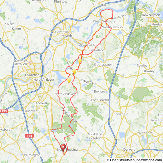 North Reading MA bicycle ride