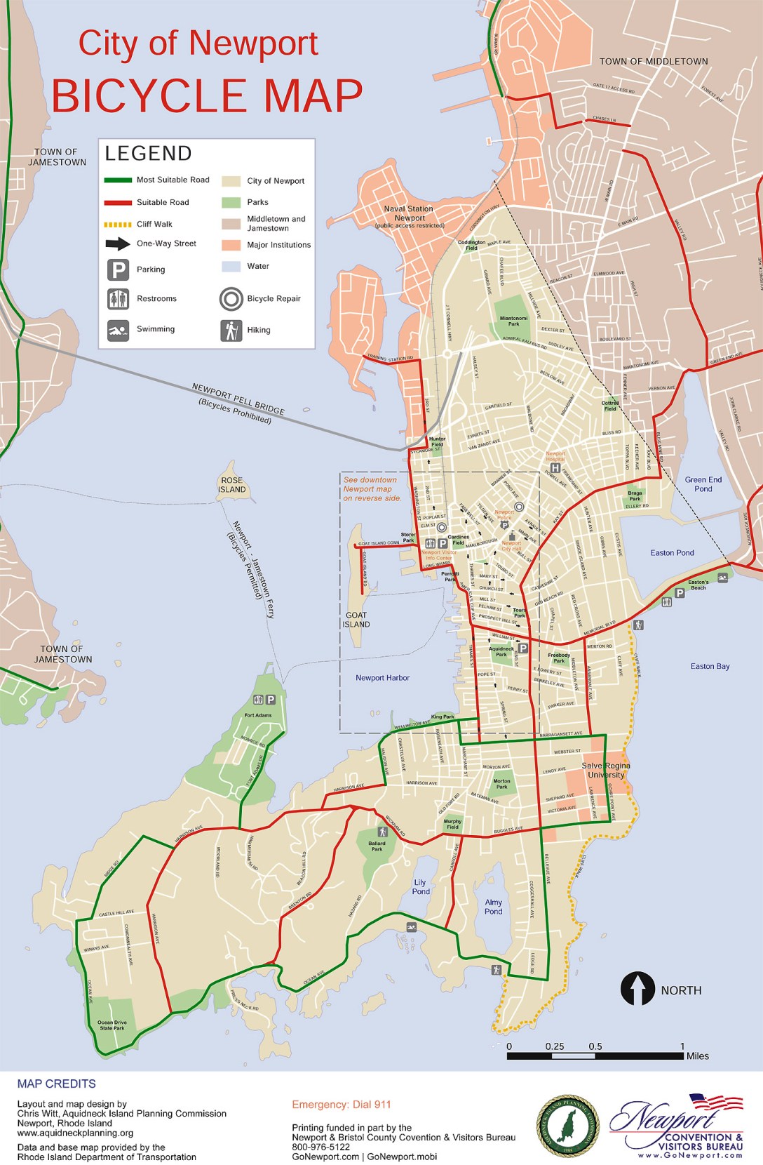 Newport Bike map