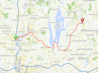 Northampton MA to Rockland&nbsp;ME