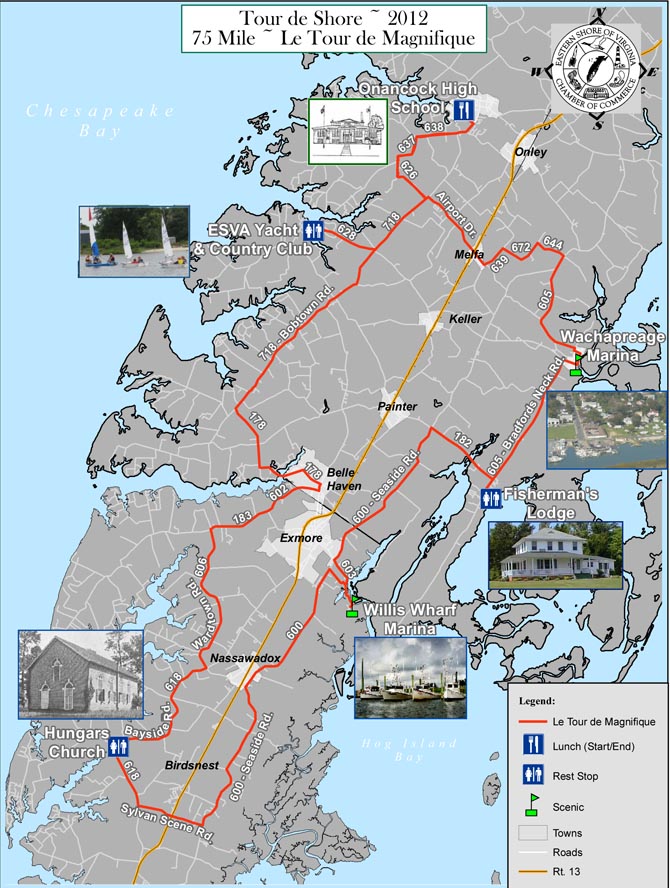 Onancock 75 mile bicycle ride