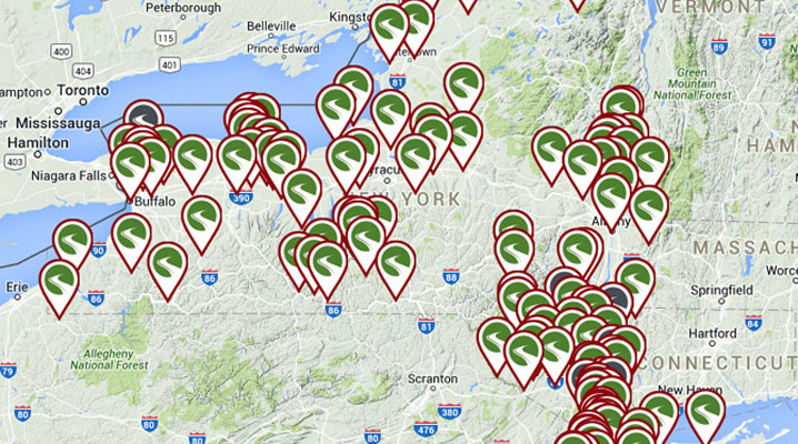 Bicycle trails in New York State