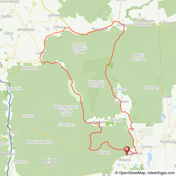 Mount Washington Century map